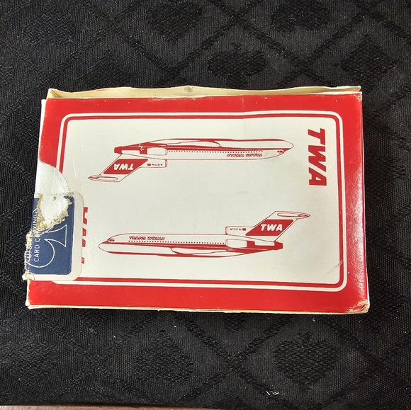 Vtg TWA Airline Playing Cards - Picture 1 of 1